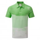 Oakley Colour Block Shade Golf Polo Shirt Fresh Green 400132-74L