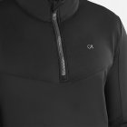 Calvin Klein Traverse 1/2 Zip Golf Sweater Black C9778