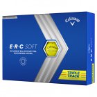 Callaway ERC Soft Triple Track Personalised Text Golf Balls Yellow
