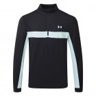 Under Armour Storm 1/2 Zip Golf Sweater Black/Fuse Teal/Fuse Teal 1370119-004