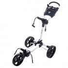 FastFold Slim 3 Wheel Golf Trolley White/Black FF400210