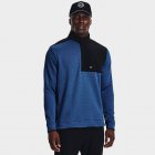 Under Armour Fleece 1/4 Zip Golf Sweater Blue Mirage/White 1373415-471