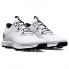 Under Armour Charged Draw 2 Golf Shoes White/White/Black 3026401-100