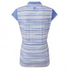 FootJoy Ladies Cap Sleeve Colour Block Lisle Golf Polo Shirt Violet 88467