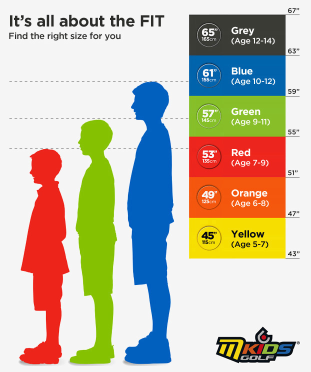 MKids Size Chart