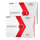 Callaway Supersoft Matte Golf Balls Red Multi Buy