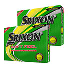 Srixon 2022 Soft Feel Golf Balls Yellow Multi Buy