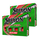 Srixon 2022 Soft Feel Brite Golf Balls Matte Red Multi Buy