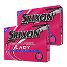 Srixon Ladies Soft Feel Golf Balls Pink Multi Buy
