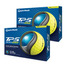 TaylorMade TP5 Golf Balls Yellow Multi Buy