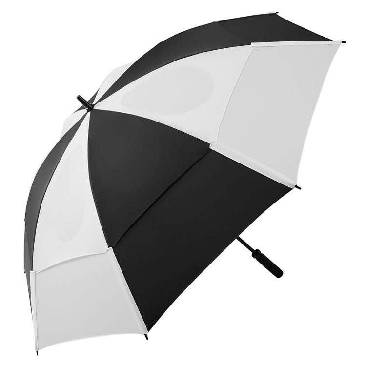 On Par Hurricane Double Canopy Golf Umbrella BlackWhite Clubhouse Golf
