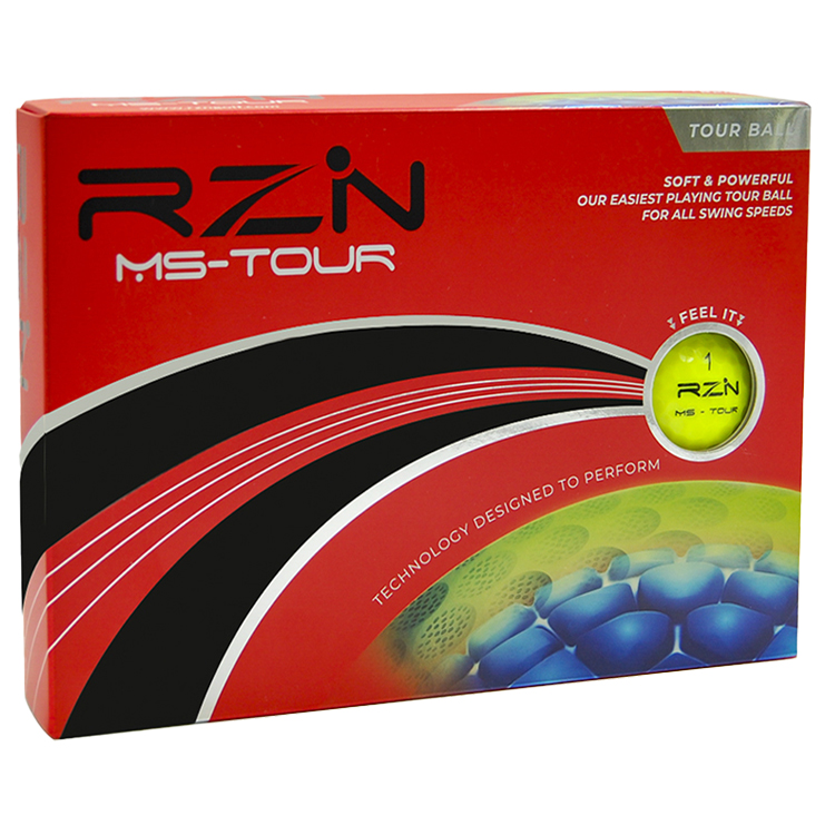 RZN MS-Tour Golf Balls Yellow