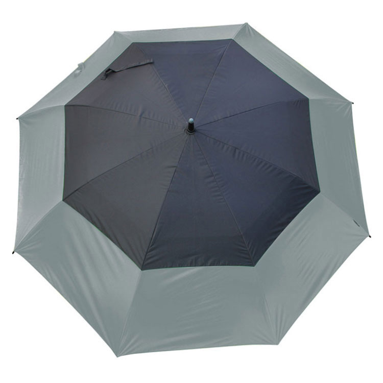 TourDri 64 Inch Gust Resistant Golf Umbrella Grey/Black