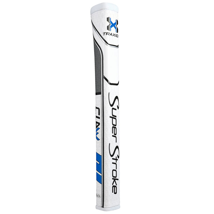 SuperStroke Traxion Claw 2.0 Golf Putter Grip White/Grey/Blue