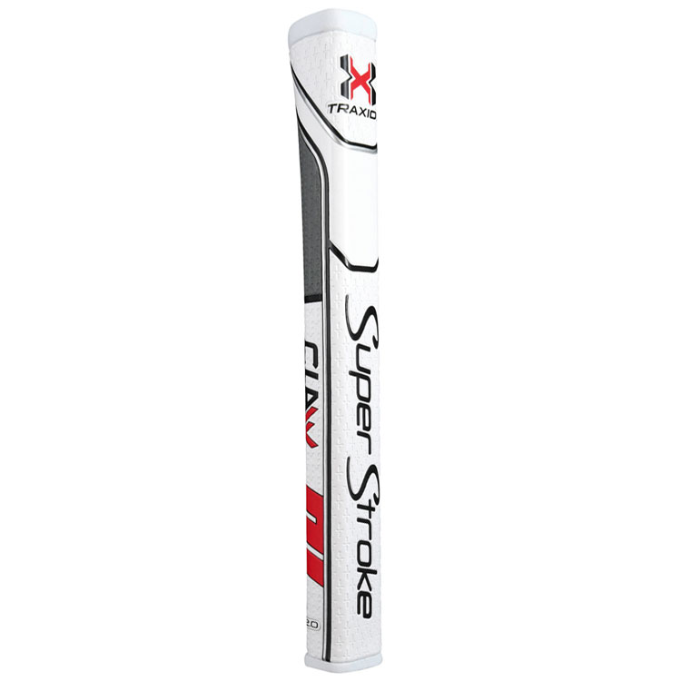 SuperStroke Traxion Claw 2.0 Golf Putter Grip White/Grey/Red