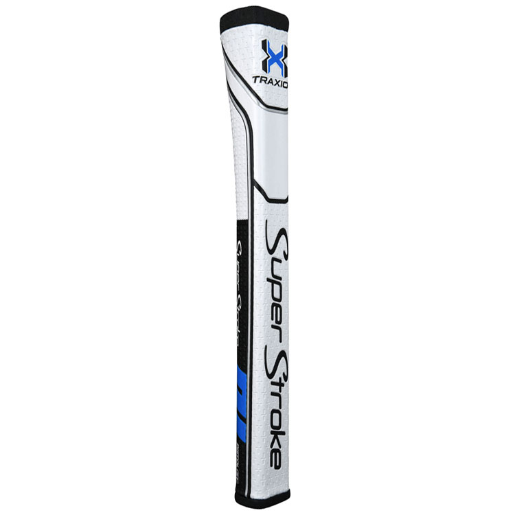 SuperStroke Traxion Pistol GT 2.0 Golf Putter Grip White/Black/Blue