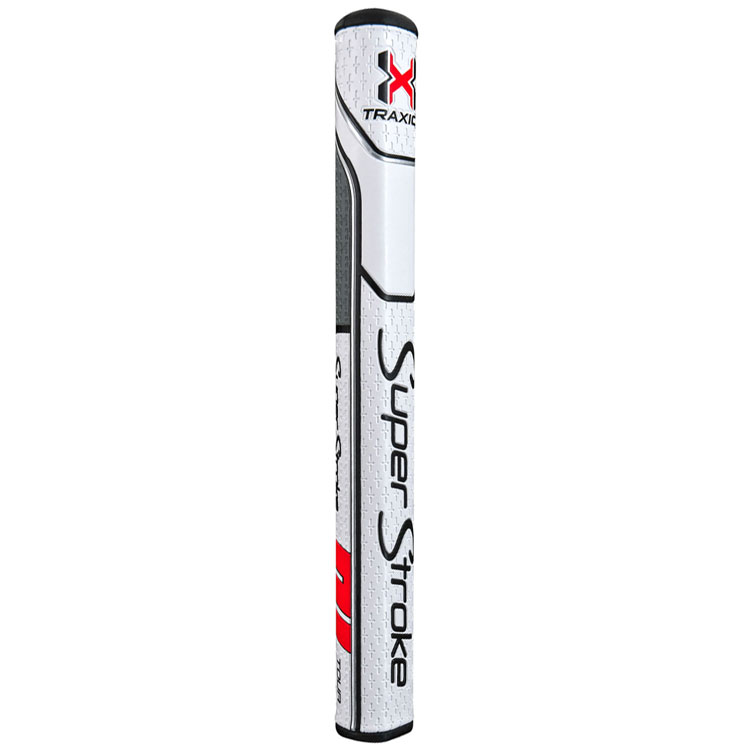 SuperStroke Traxion Tour 2.0 Golf Putter Grip White/Grey/Red