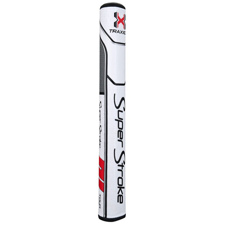 SuperStroke Traxion Tour 3.0 Golf Putter Grip White/Grey/Red
