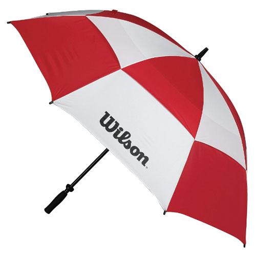 Wilson Dual Canopy Golf Umbrella White/Red