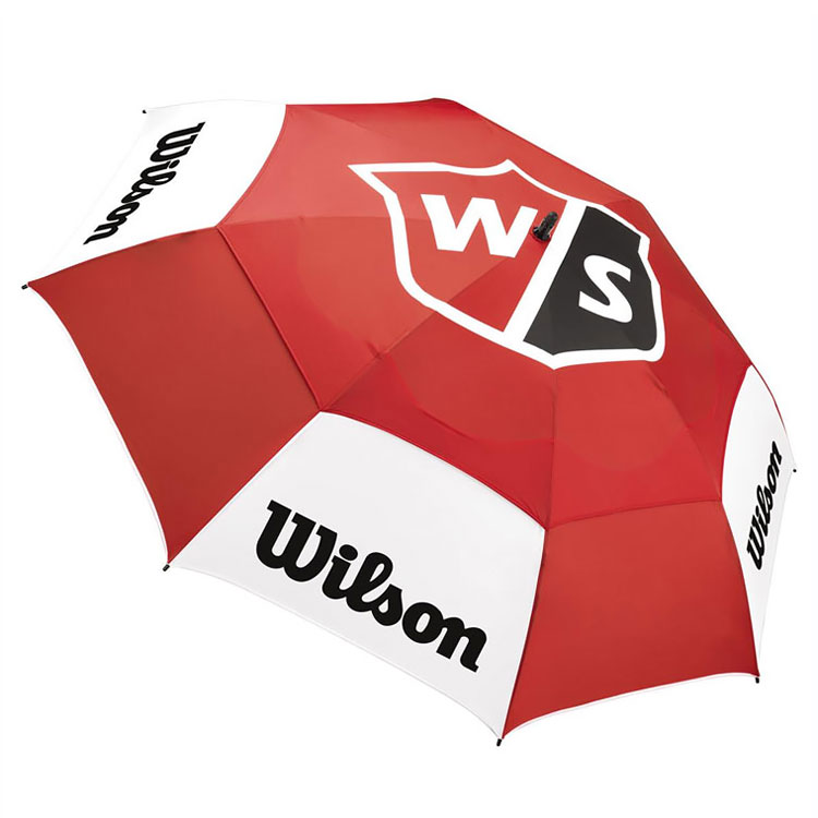 Wilson Tour Double Canopy Golf Umbrella Red/White